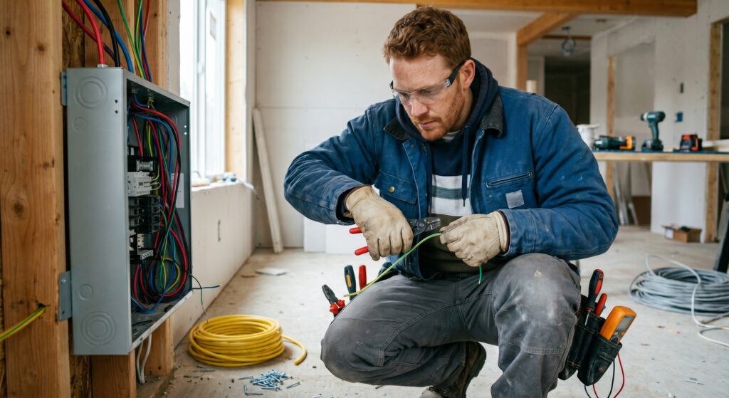Conversion system generating booked jobs for contractors